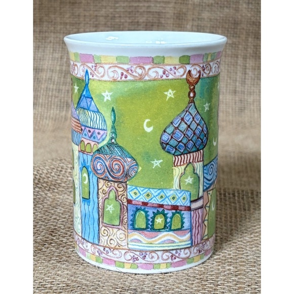 Duchess Fine Bone China Arabian Nights Coffee Mug Cup Colorful Whimsical England - Picture 2 of 6